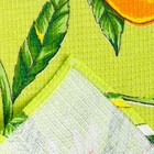 Полотенце вафельное Collorista Лимоны, цвет оливковый 35х58,100% хл,160 г/м² - Фото 3