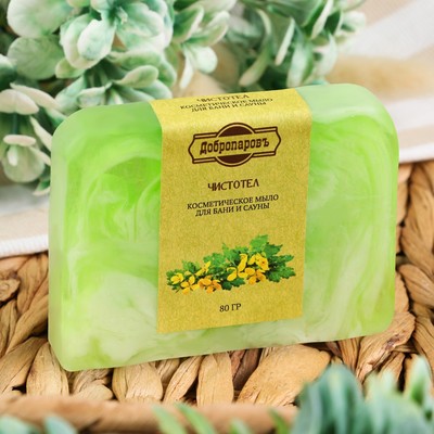 Мыло СПА - уход для бани и сауны «Чистотел» Добропаровъ РУЧНАЯ РАБОТА 80 г