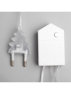 Гирлянда «Нить» 5 м с насадками «Шарики белые», IP20, прозрачная нить, 30 LED, свечение тёплое белое, 8 режимов, 220 В - Фото 10