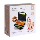 Электровафельница Galaxy GL 2963, 800 Вт, венские вафли, антипригарное покрытие, белая - фото 9810379