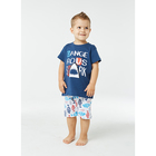Пижама для мальчика А.104-006-00001, синий/рыбки, рост 92 - Фото 2