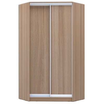 Угловой шкаф-купе Хит-У-23-4-11, 2300х1103х1103 ЛДСП Ясень шимо тёмный