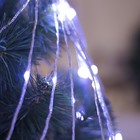 Гирлянда "Конский хвост (капля росы)", 15 серебристых нитей по 2 м, LED-300-6V-220V, серебристая нить, свечение белое - Фото 2
