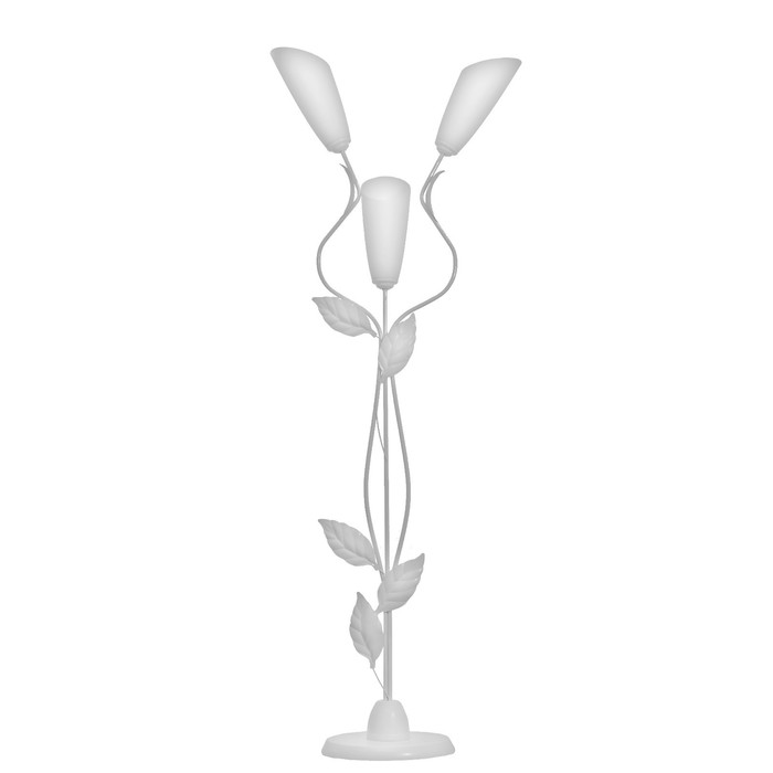 Торшер «Симпл», 3×40 Вт, E27, белый, 55×30×155 см - Фото 1