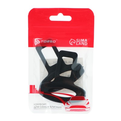 Заглушка ремня безопасности TORSO, пластик, черная, набор 2 шт.