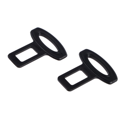 Заглушка ремня безопасности TORSO, пластик, черная, набор 2 шт.