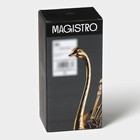 Набор ложек на подставке Magistro «Золотой лебедь», 7,5×5×14 см, цвет золотой - фото 4255345