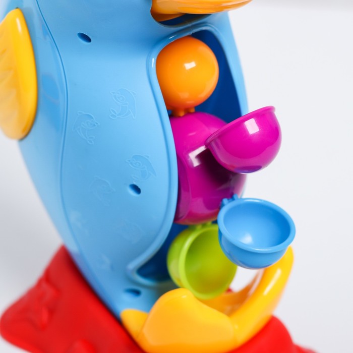 Набор игрушек для игры в ванне «Мельница. Дельфин», на присоске 44181