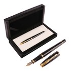 Ручка подарочная Calligrata. VIP, перьевая, в футляре кожзам, корпус чёрный - Фото 2