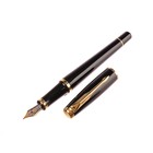 Ручка подарочная Calligrata. VIP, перьевая, в футляре кожзам, корпус чёрный - Фото 3