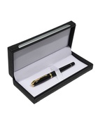 Ручка подарочная Calligrata. VIP, перьевая, в футляре кожзам, корпус чёрный - Фото 1