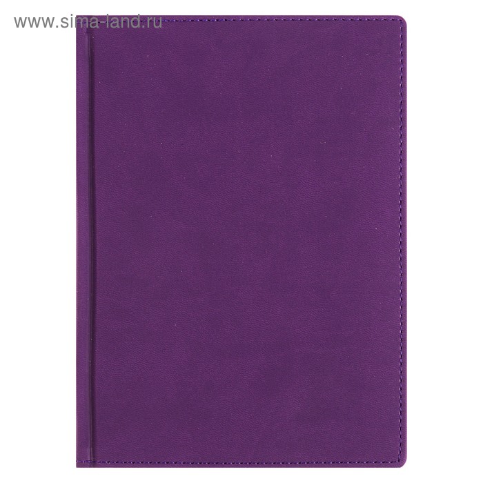 Ежедневник недатированный А5+, 136 листов Velvet, обложка искусственная кожа, фиолетовый - Фото 1