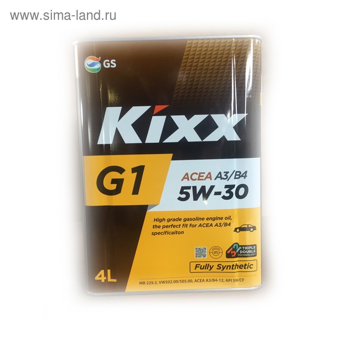 Масло моторное  Kixx G1 A3/B4 5W-30, 4 л - Фото 1