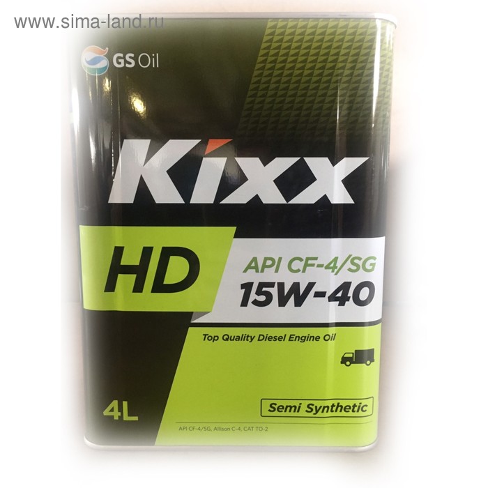 Масло моторное  Kixx HD CF-4 15W-40 Dynamic, 4 л мет. - Фото 1