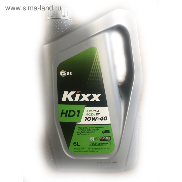 Масло моторное  Kixx HD1 CI-4 10W-40 D1, 6 л - Фото 1