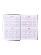 Ежедневник недатированный А5, 160 листов, искусственная кожа «Небраска», синий - Фото 19