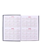 Ежедневник недатированный А5, 160 листов, искусственная кожа «Небраска», синий - Фото 9