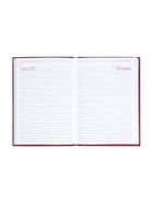 Ежедневник недатированный А5, 160 листов «Небраска», бордовый - Фото 11