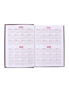 Ежедневник недатированный А5, 160 листов «Небраска», бордовый - Фото 8