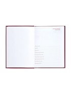 Ежедневник недатированный Calligrata. Nebraska, А5, 160 листов, твёрдый переплёт, кожзам, бордовый - Фото 6