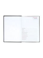 Ежедневник недатированный А5, 160 листов, перфорация углов, «Небраска», чёрный - фото 59970852