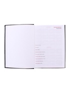 Ежедневник недатированный А5, 160 листов, перфорация углов, «Небраска», чёрный - фото 59970856