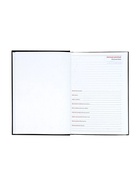 Ежедневник недатированный Calligrata. Nebraska, А5, 160 листов, твёрдый переплёт, кожзам, чёрный - Фото 5