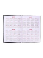 Ежедневник недатированный А5, 160 листов, перфорация углов, «Небраска», чёрный - Фото 7