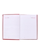 Ежедневник недатированный А5, 160 листов, перфорация углов, «Небраска», красный 3838921