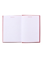 Ежедневник недатированный А5, 160 листов, перфорация углов, «Небраска», красный 3838921