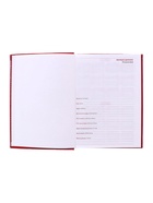 Ежедневник недатированный Calligrata. Nebraska, А5, 160 листов, твёрдый переплёт, кожзам, красный - Фото 8