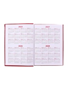 Ежедневник недатированный Calligrata. Nebraska, А5, 160 листов, твёрдый переплёт, кожзам, красный - Фото 9