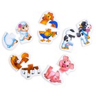 Макси-пазлы «Животные фермы», 5 пазлов, 10 деталей - Фото 3