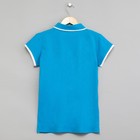 Футболка женская поло цвет голубой, р-р 46 - Фото 5