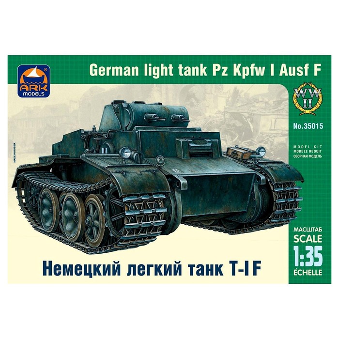 Сборная модель «Немецкий лёгкий танк Т-I F» Ark models, 1/35, (35015) - фото 1925932230