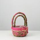 Набор корзин «Цветочный бантик», 2 шт, 22×12/32 см, 16×10/26 см, трава - Фото 1