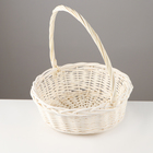 Набор корзин «Косичка», 3 шт, 35×12/38 см, 29×11/32 см, 24×10/27 см, ива - Фото 3