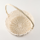 Набор корзин «Косичка», 3 шт, 35×12/38 см, 29×11/32 см, 24×10/27 см, ива - Фото 5