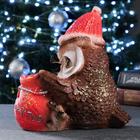 Фигура полистоун «Сова с мешком: На счастья», с блёстками, 22 см - Фото 2