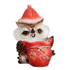 Фигура полистоун «Сова с мешком: На счастья», с блёстками, 22 см - Фото 5