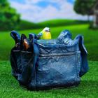 Фигурное кашпо "Синичка на сумке" - Фото 3
