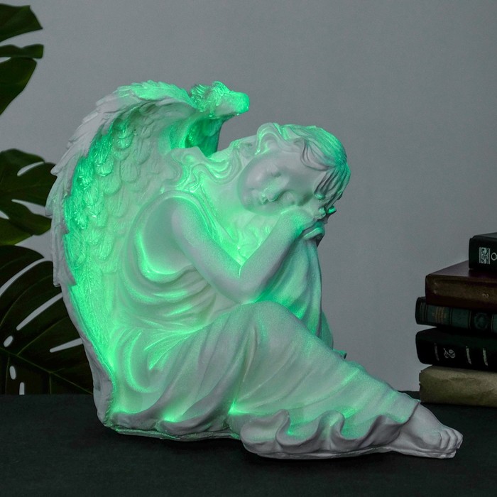 Светящаяся фигура "Ангел дева сидя большая" 45х35х39см - Фото 1
