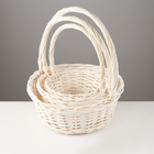 Набор корзин «Плетёнка», 3 шт. - Фото 2