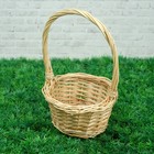 Корзина плетёная для хранения «Косичка», 17×17×9 см, ручка h=16 см - Фото 2