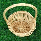 Корзина плетёная для хранения «Косичка», 17×17×9 см, ручка h=16 см - Фото 3