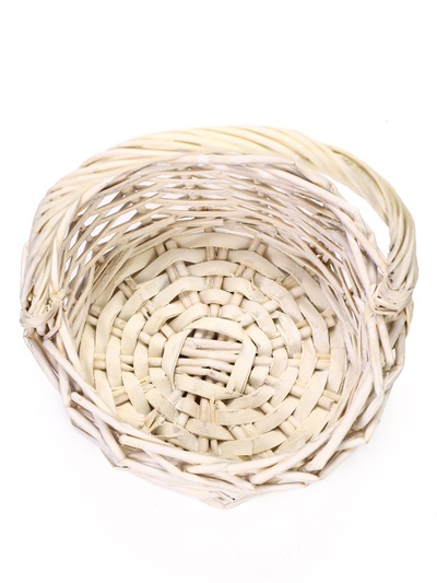Корзина плетёная для хранения «Косичка», 17×17×9 см, ручка h=16 см
