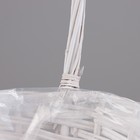 Корзина плетёная для хранения «Плетёнка», лоза, с ручкой, белая, набор 3 шт. - Фото 4