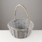 Набор корзин плетёных «Косичка», 3 шт., 40×17/45 см, 32×16/40 см, 26×16/37 см, ива - Фото 3