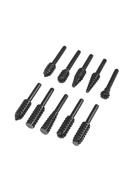 Набор шарошек по дереву ТУНДРА, диаметр хвостовика 6 мм, 10 шт. - Фото 6