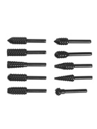 Набор шарошек по дереву ТУНДРА, диаметр хвостовика 6 мм, 10 шт. - Фото 7